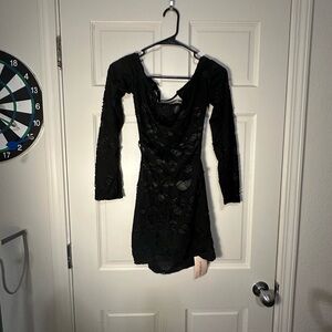 Elegant Black Lace Dress